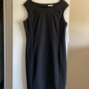 Calvin Klein Black Sleeveless Dress 12 New